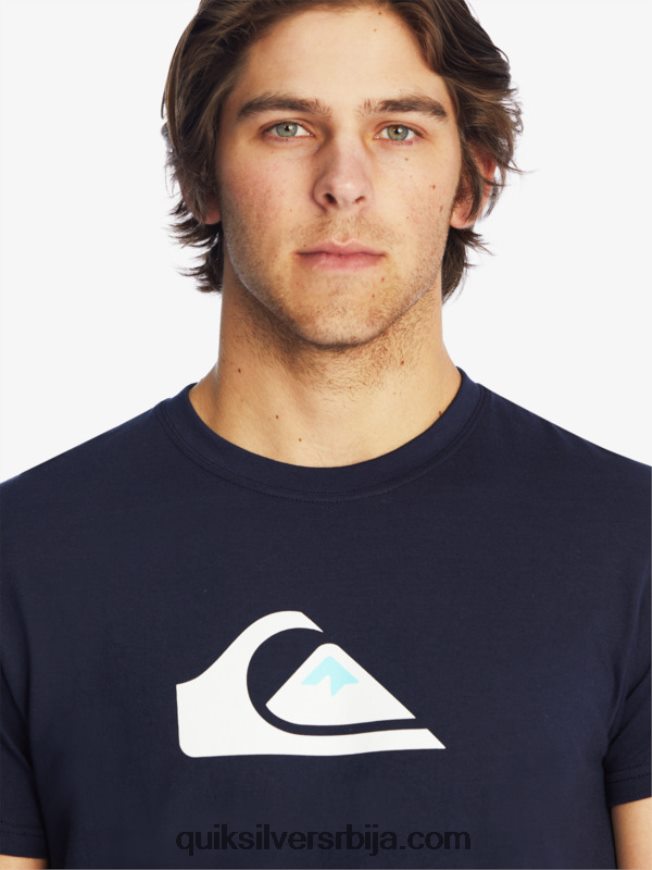 мушкарци Quiksilver мајица са логотипом комп морнарски сако Z824VN1382
