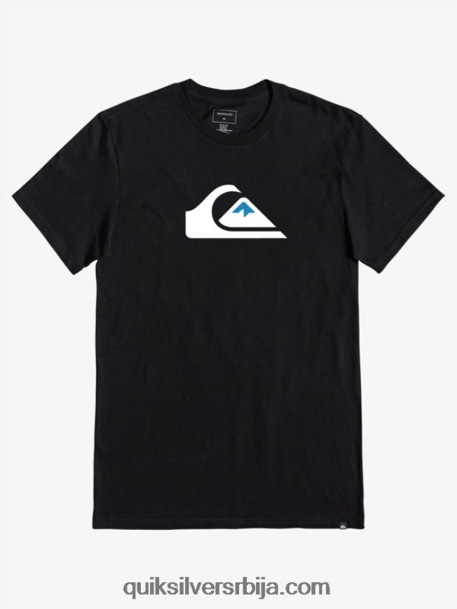 мушкарци Quiksilver мајица са логотипом комп црн Z824VN1383