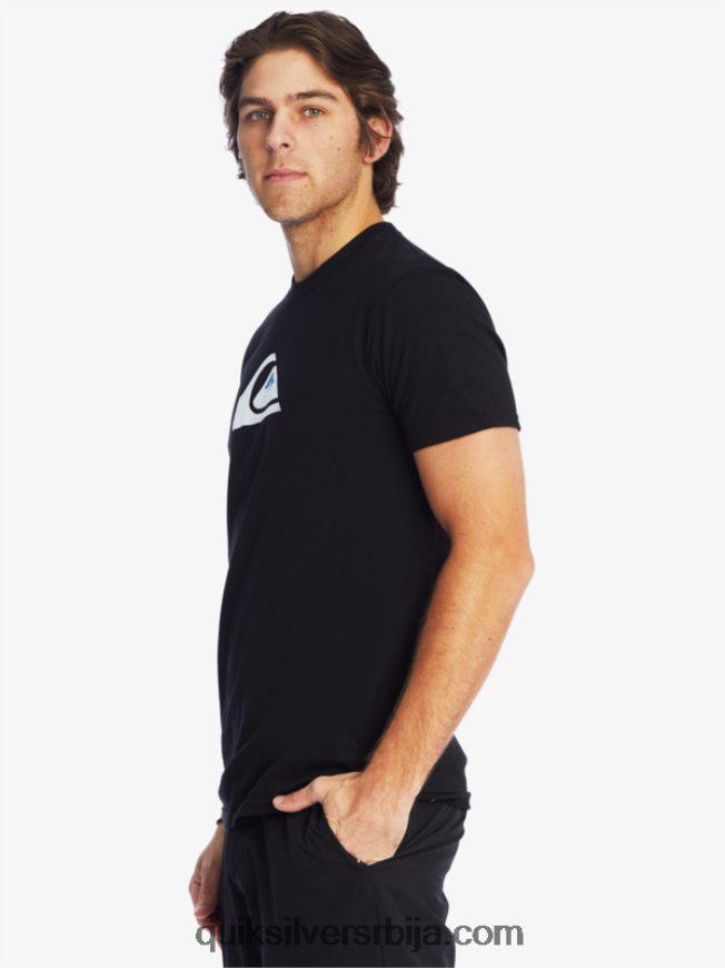 мушкарци Quiksilver мајица са логотипом комп црн Z824VN1383