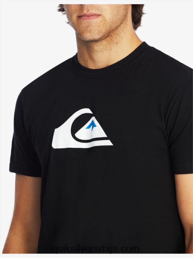мушкарци Quiksilver мајица са логотипом комп црн Z824VN1383
