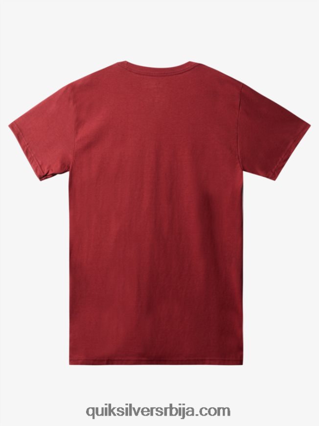 мушкарци Quiksilver мајица са логотипом комп рубинско вино Z824VN1384
