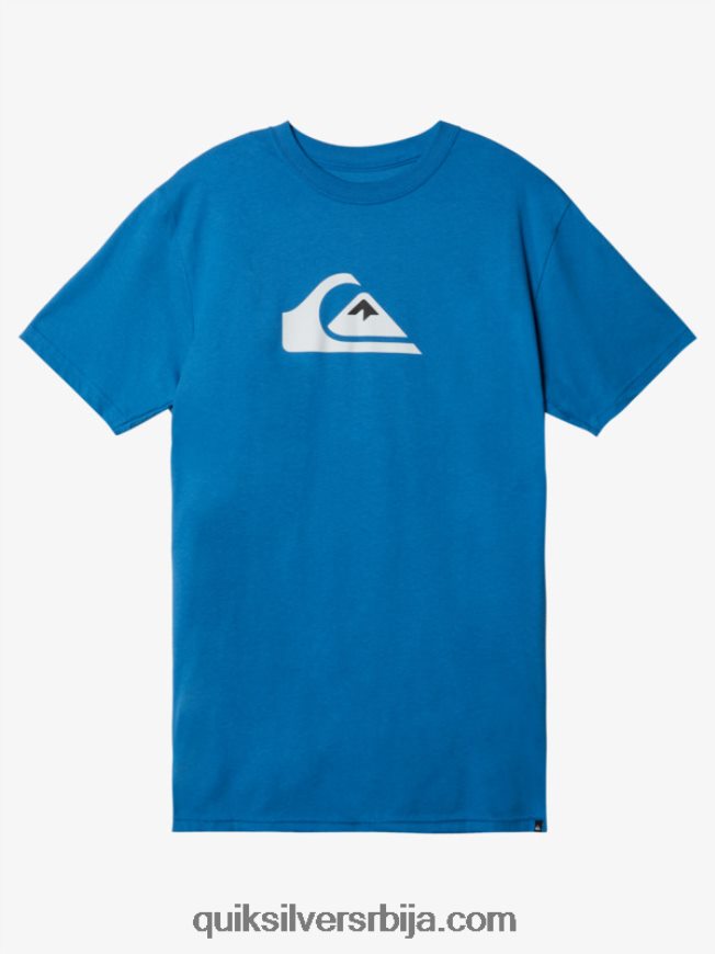мушкарци Quiksilver мајица са логотипом комп валларта блуе Z824VN1385