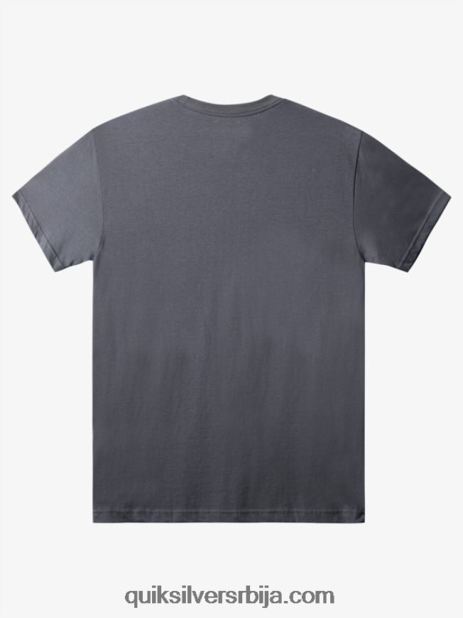 мушкарци Quiksilver мајица са логотипом комп гвоздена капија Z824VN1386