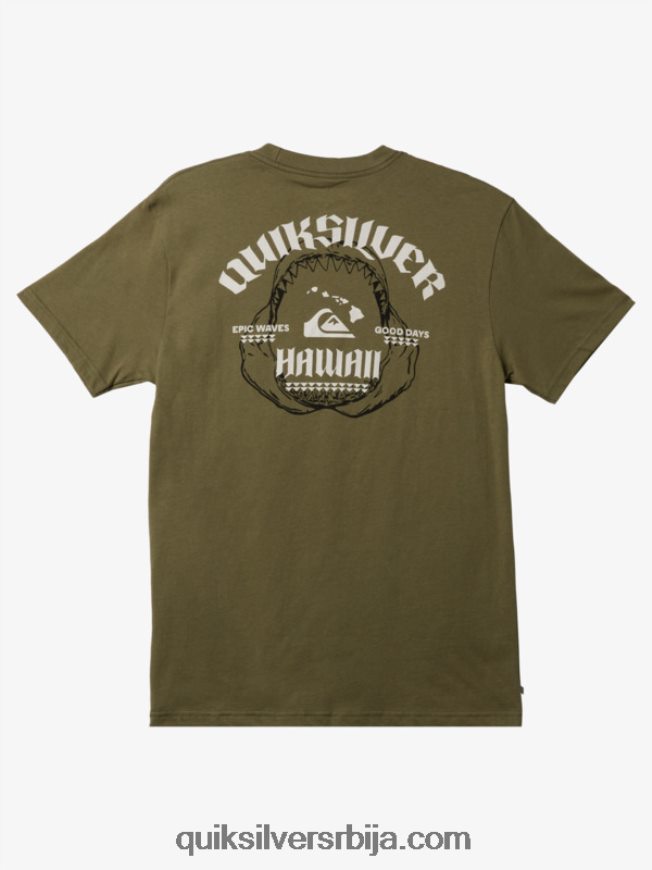 мушкарци Quiksilver Хаваии биг бите мајица детелина са четири листа Z824VN1422