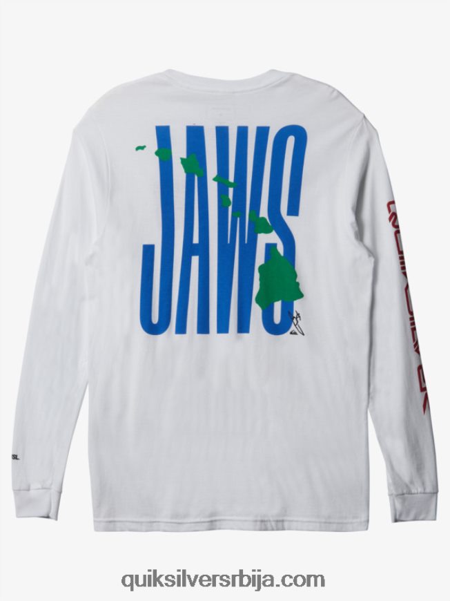 мушкарци Quiksilver јавс биг ваве цхалленге лс мајица бео Z824VN1425