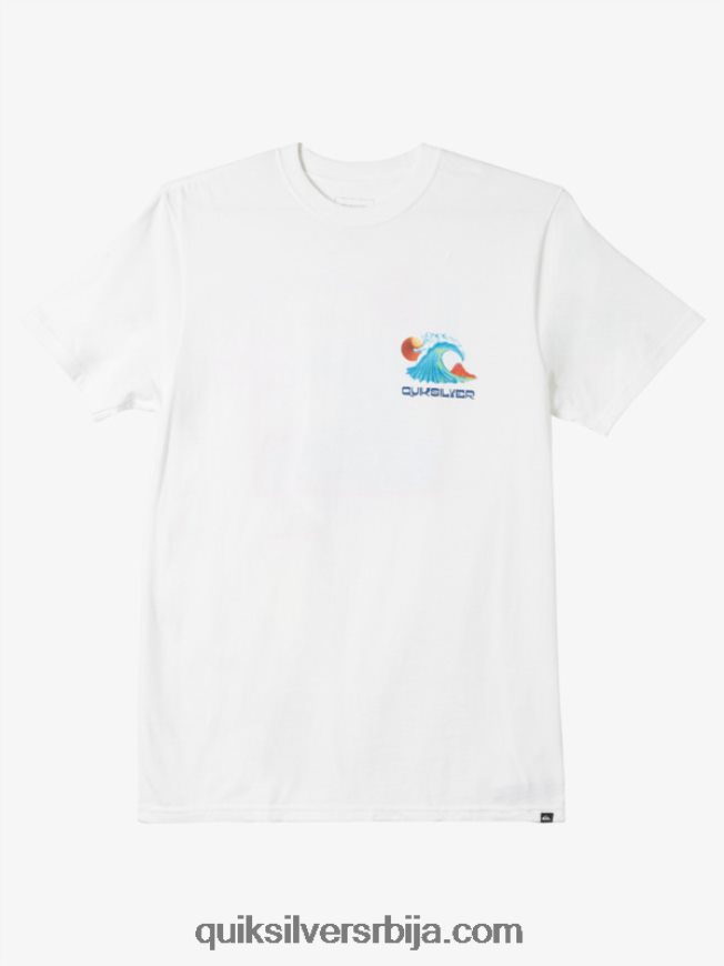 мушкарци Quiksilver мајица океанског кревета бео Z824VN1477