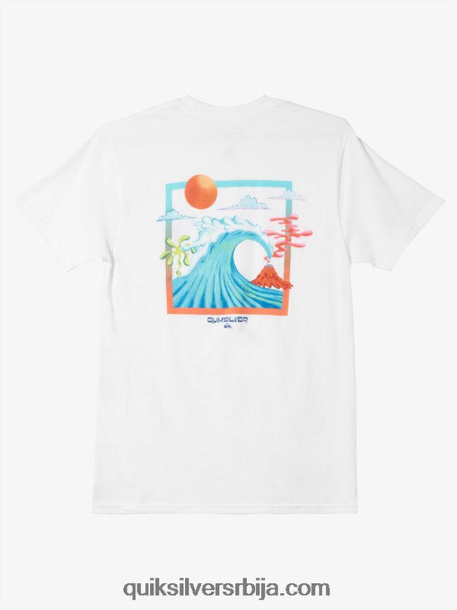 мушкарци Quiksilver мајица океанског кревета бео Z824VN1477