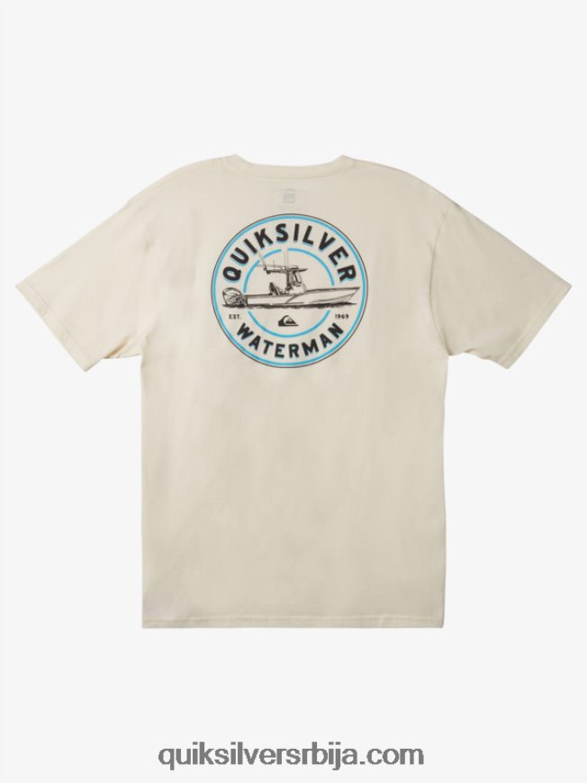мушкарци Quiksilver Ватерман кс ванбродска мајица старинско бело Z824VN1481