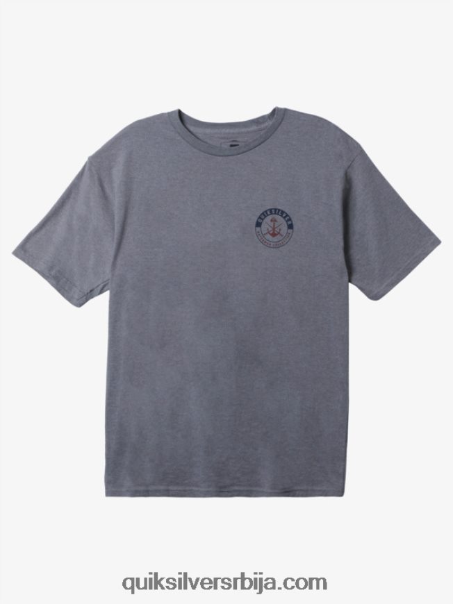 мушкарци Quiksilver мајица ватерман царефрее сессионс средње сиви вресак Z824VN1483