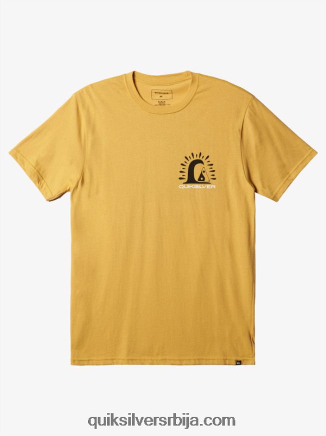 мушкарци Quiksilver на ивици мајице окер Z824VN1504