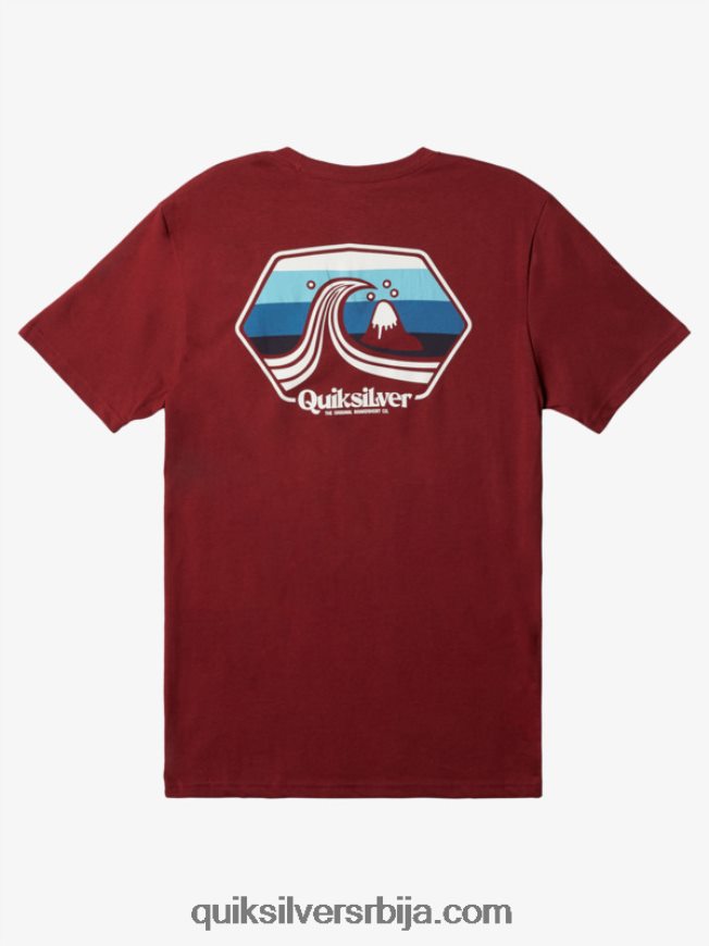 мушкарци Quiksilver порт оф цалл мајица рубинско вино Z824VN1512
