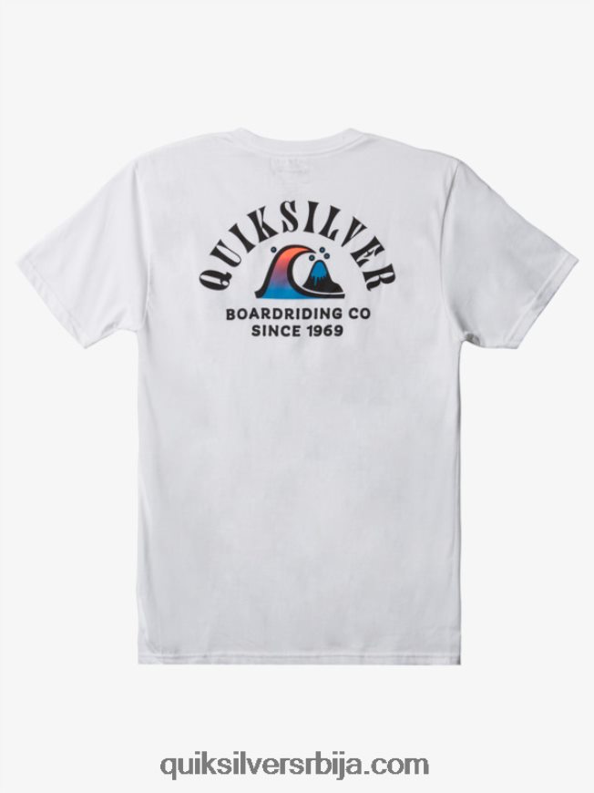 мушкарци Quiksilver ривер бенд мајица бео Z824VN1518