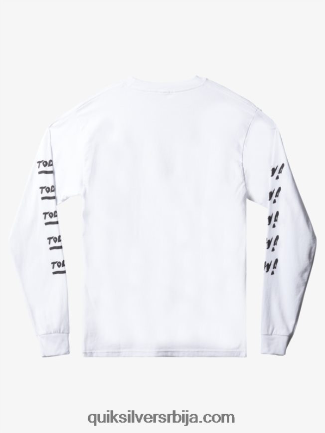 мушкарци Quiksilver натас сада мајица дугих рукава бео Z824VN1634