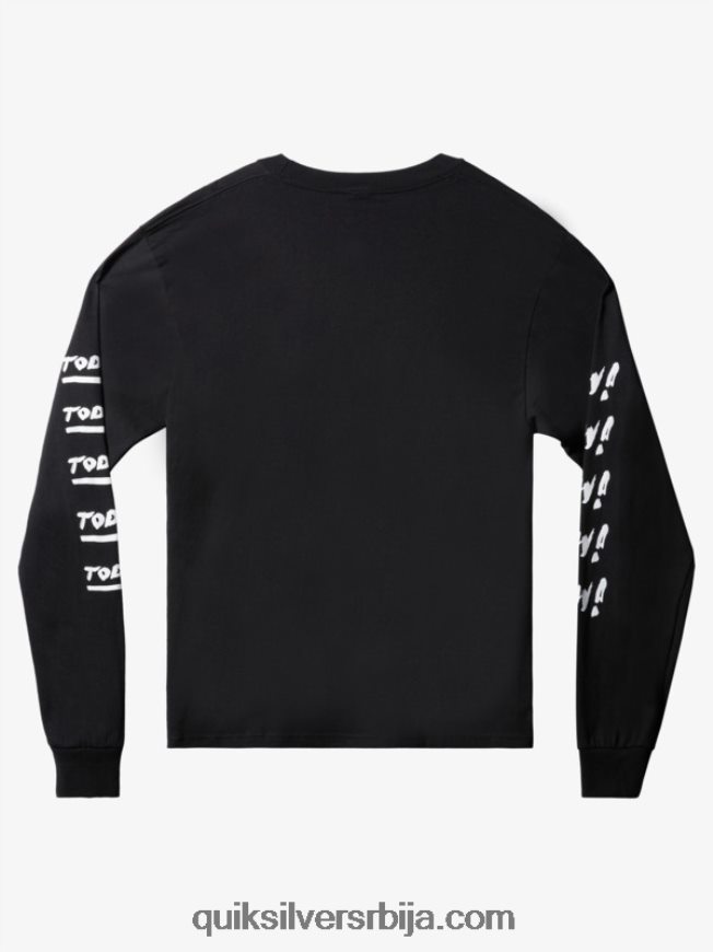 мушкарци Quiksilver натас сада мајица дугих рукава црн Z824VN1635