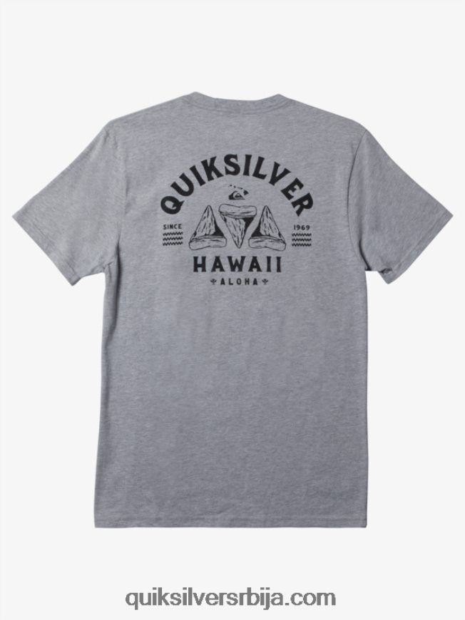 мушкарци Quiksilver Хаваии бријач зуб мајица атлетски хеатхер Z824VN163