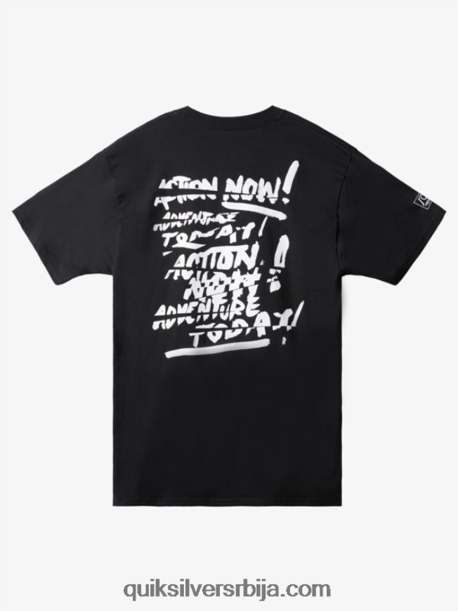 мушкарци Quiksilver натас сада мајица црн Z824VN1655