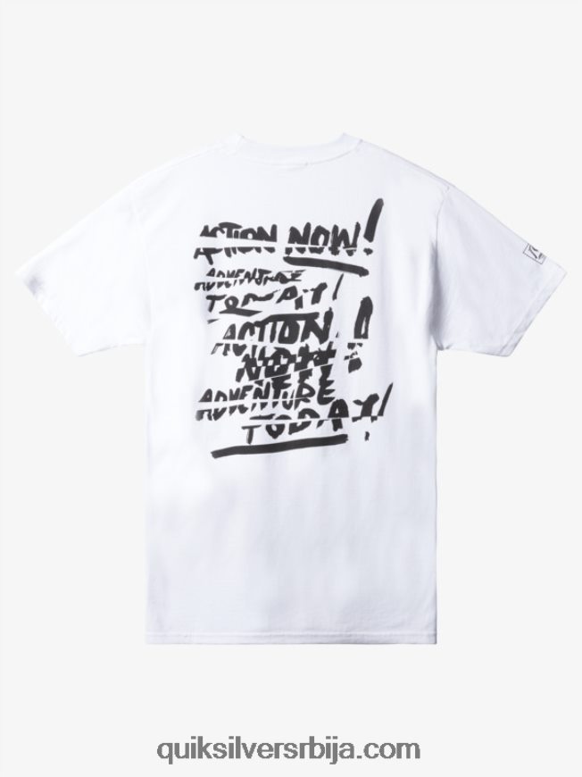 мушкарци Quiksilver натас сада мајица бео Z824VN1656
