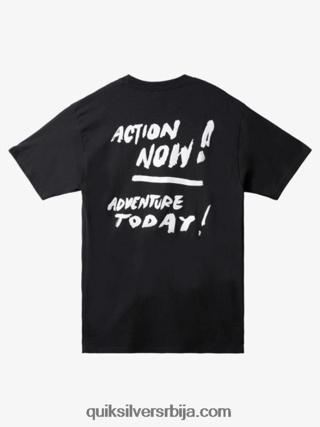 мушкарци Quiksilver натас акција сада мајица црн Z824VN1657