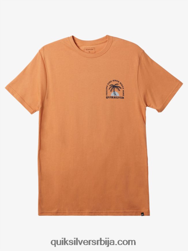 мушкарци Quiksilver таласаста мајица бакар тан Z824VN186