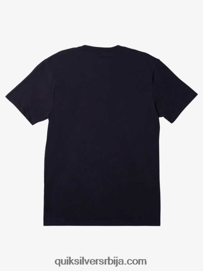 мушкарци Quiksilver мајица са логотипом комп морнарски сако Z824VN188