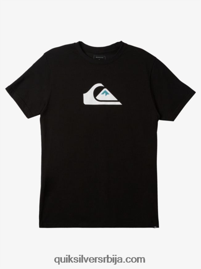 мушкарци Quiksilver мајица са логотипом комп црн Z824VN189