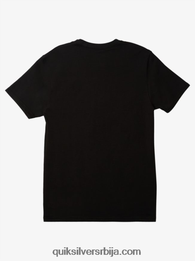 мушкарци Quiksilver мајица са логотипом комп црн Z824VN189