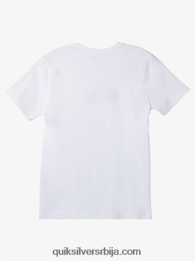 мушкарци Quiksilver мајица са логотипом комп бео Z824VN190