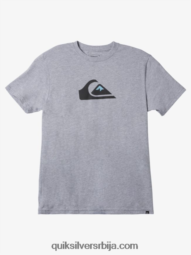 мушкарци Quiksilver мајица са логотипом комп атлетски хеатхер Z824VN191