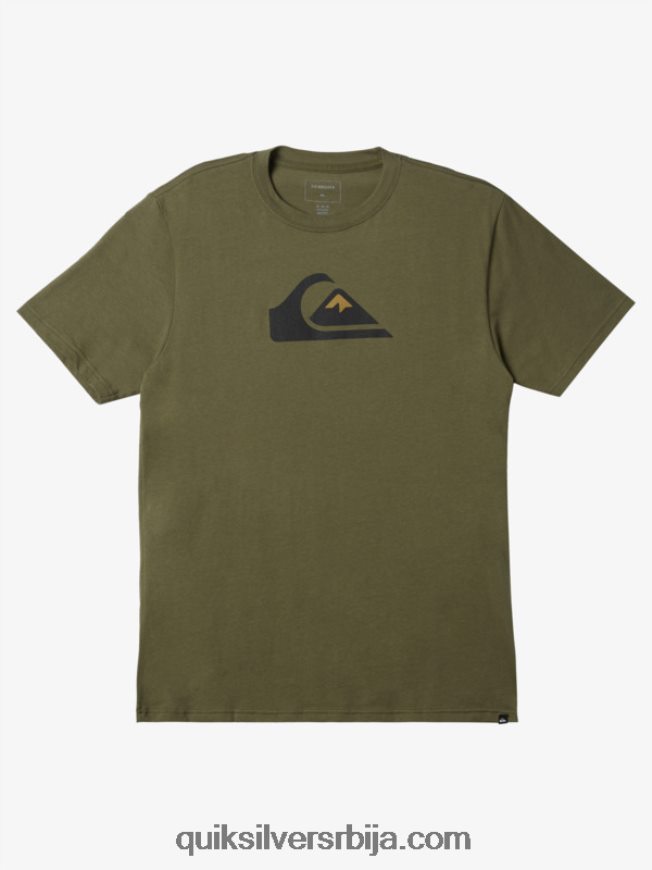 мушкарци Quiksilver мајица са логотипом комп детелина са четири листа Z824VN192
