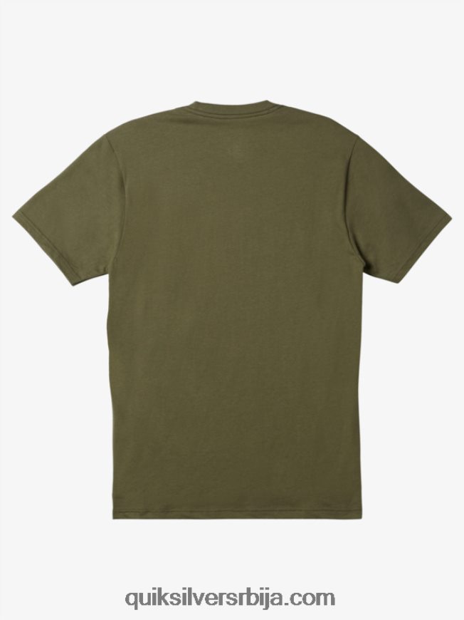 мушкарци Quiksilver мајица са логотипом комп детелина са четири листа Z824VN192