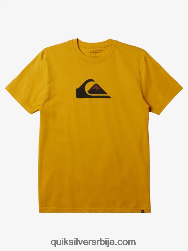 мушкарци Quiksilver мајица са логотипом комп жуманце жуто Z824VN195