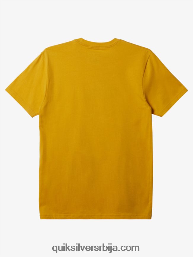 мушкарци Quiksilver мајица са логотипом комп жуманце жуто Z824VN195