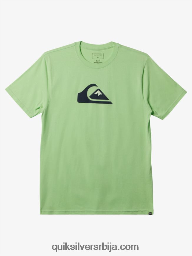 мушкарци Quiksilver мајица са логотипом комп рајски зелени Z824VN196