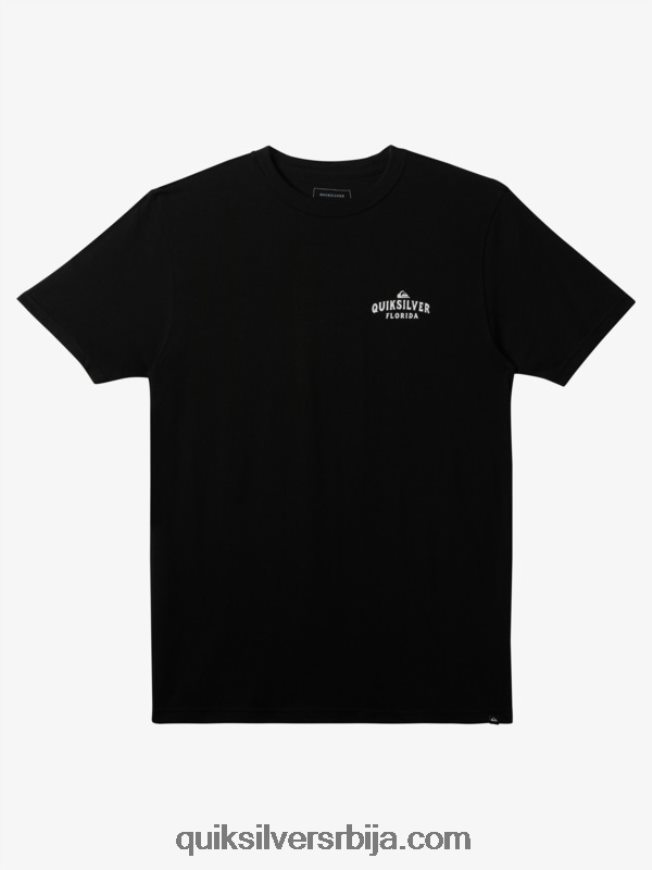 мушкарци Quiksilver мајица од обале до обале Флориде црн Z824VN235