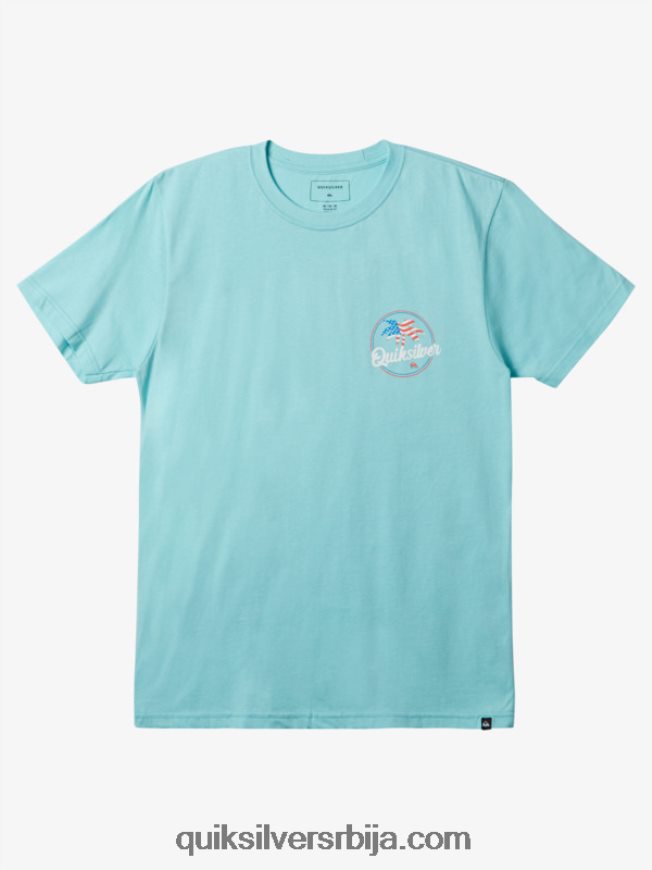 мушкарци Quiksilver палм бреези мајица анђео плави Z824VN236
