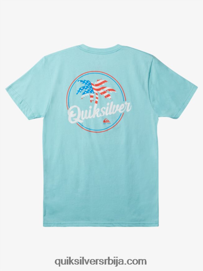 мушкарци Quiksilver палм бреези мајица анђео плави Z824VN236