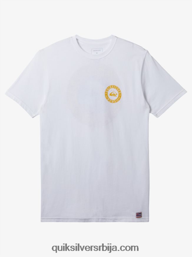 мушкарци Quiksilver мајица хавајски зид воде бео Z824VN278