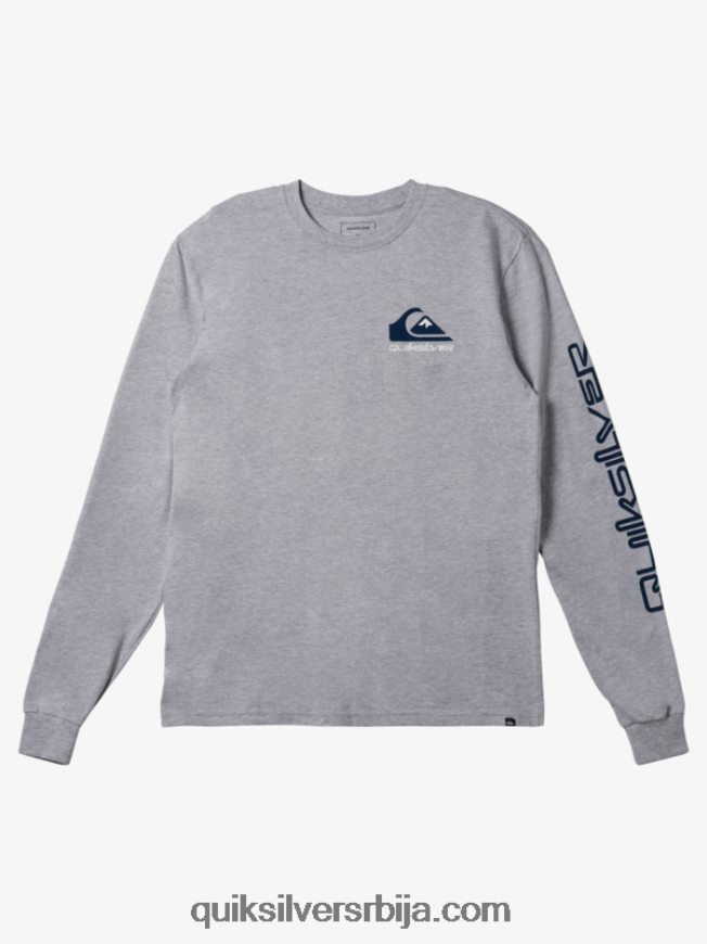 мушкарци Quiksilver омни лого мајица атлетски хеатхер Z824VN298