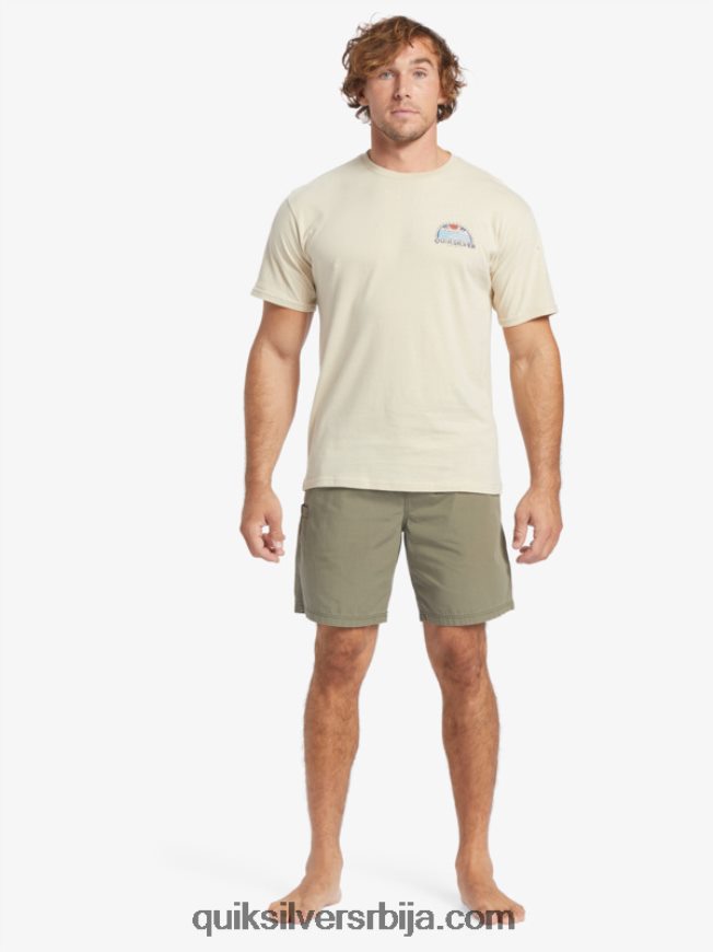 мушкарци Quiksilver Ватерман сет виев мајица браон пиринач Z824VN38