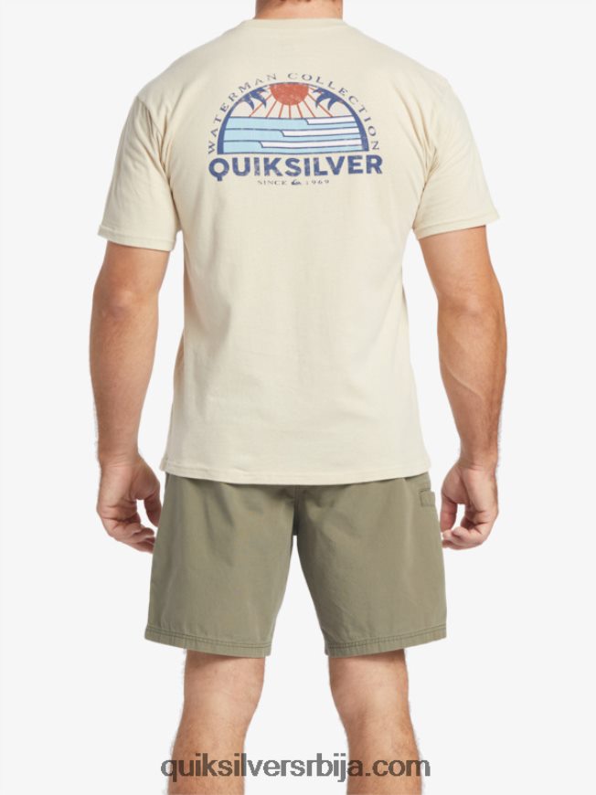 мушкарци Quiksilver Ватерман сет виев мајица браон пиринач Z824VN38