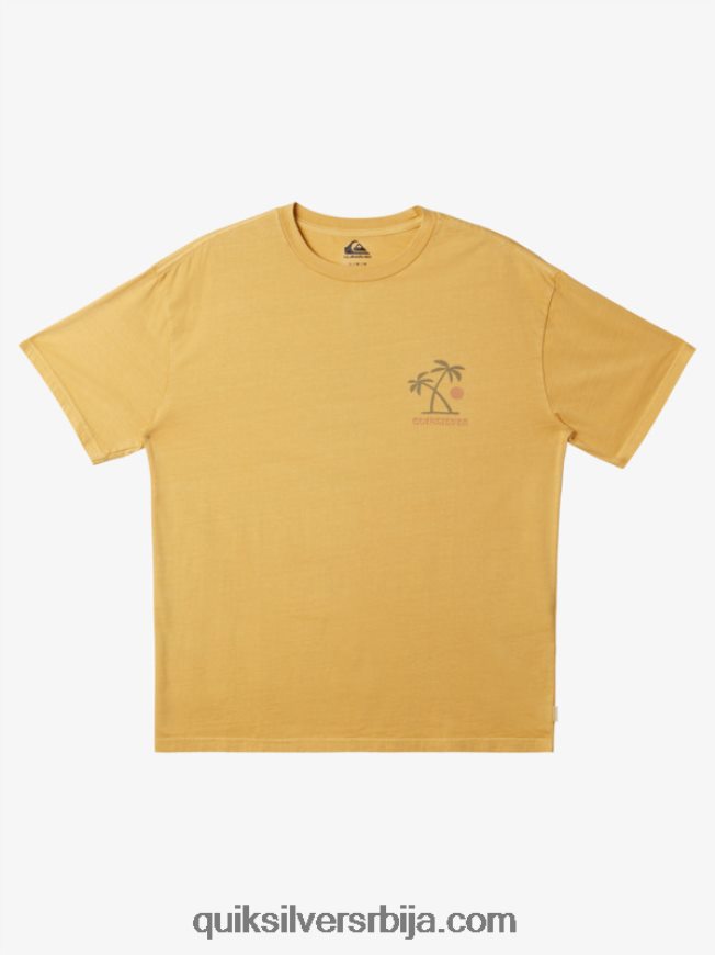 мушкарци Quiksilver мајица ритуала заласка сунца жуманце жуто Z824VN390