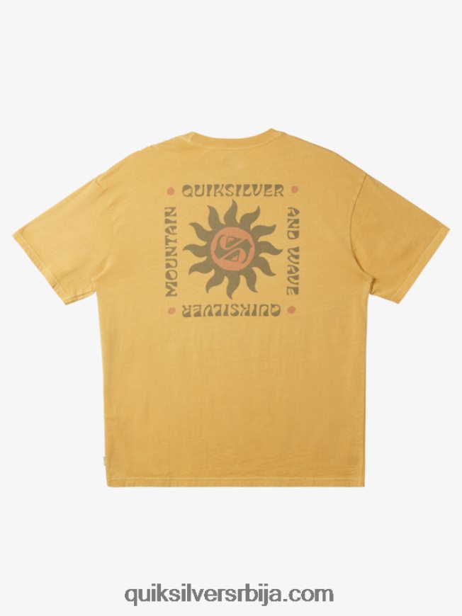мушкарци Quiksilver мајица ритуала заласка сунца жуманце жуто Z824VN390