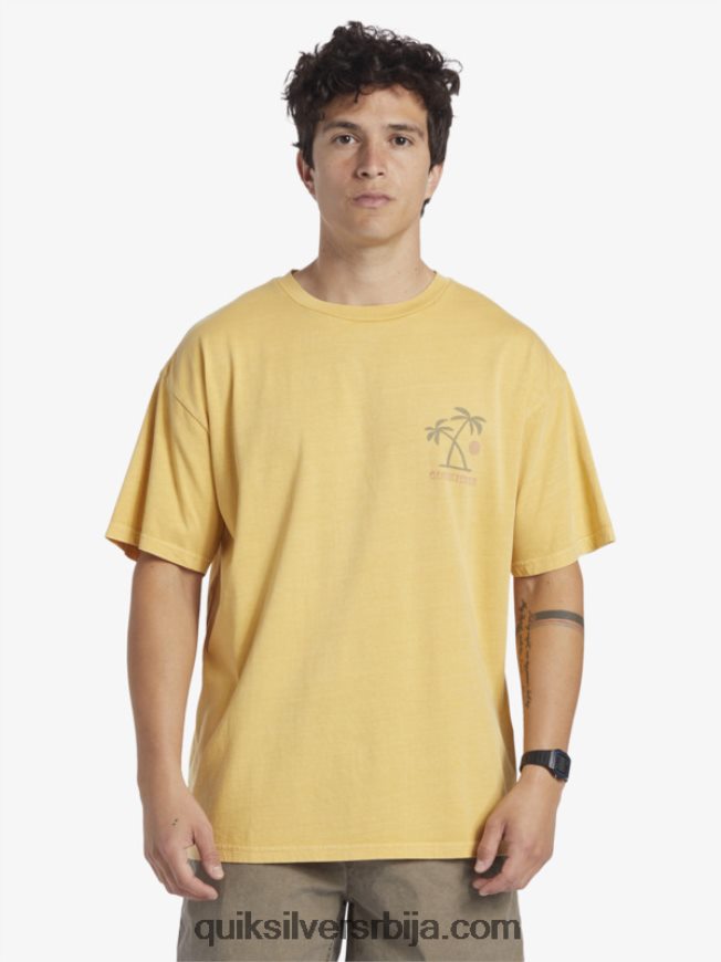 мушкарци Quiksilver мајица ритуала заласка сунца жуманце жуто Z824VN390