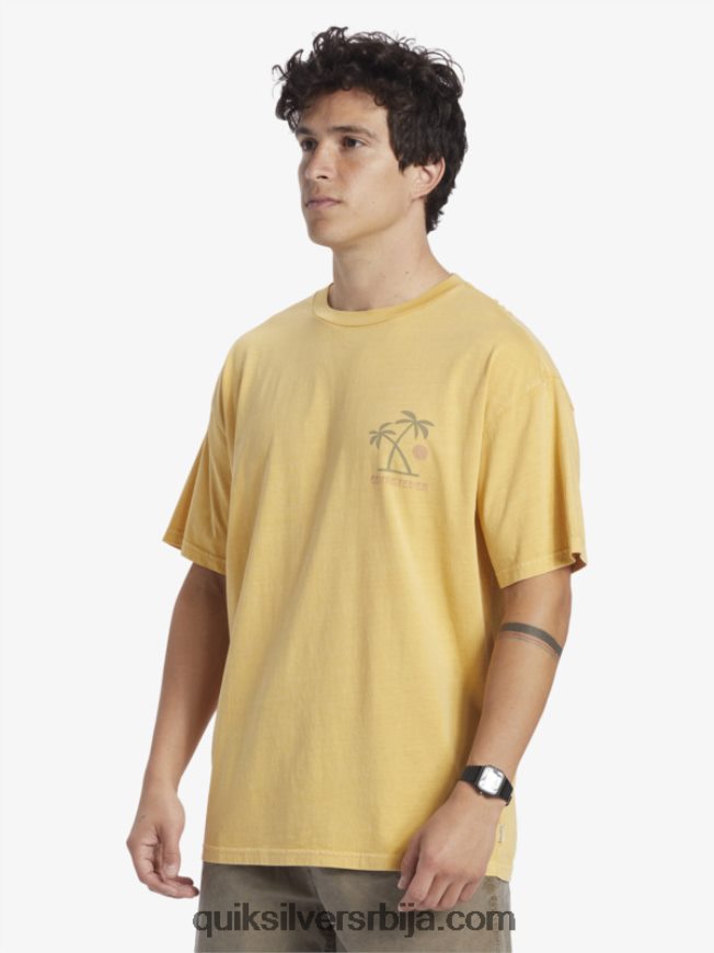 мушкарци Quiksilver мајица ритуала заласка сунца жуманце жуто Z824VN390