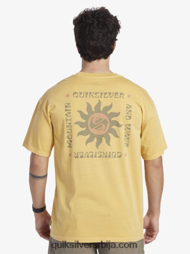 мушкарци Quiksilver мајица ритуала заласка сунца жуманце жуто Z824VN390