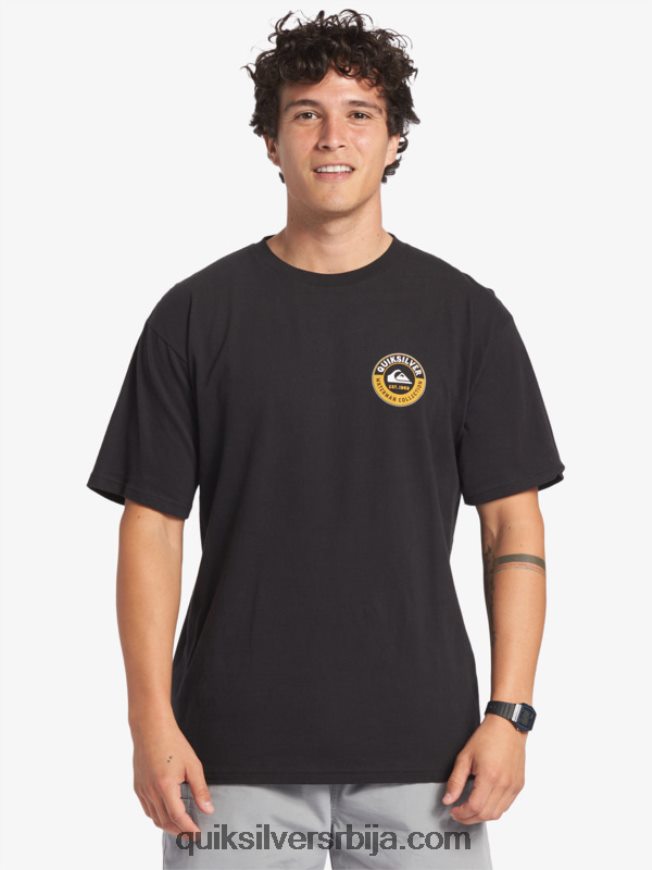 мушкарци Quiksilver Ватерман мајица морске ајкуле црн Z824VN40