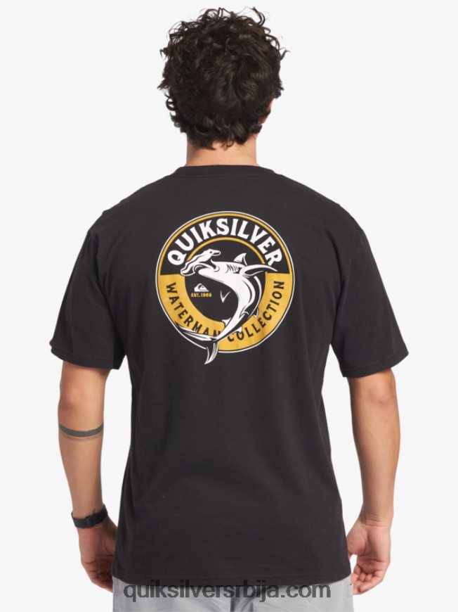 мушкарци Quiksilver Ватерман мајица морске ајкуле црн Z824VN40