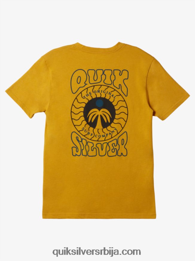 мушкарци Quiksilver печатирана мајица грумен злата хеатхер Z824VN410