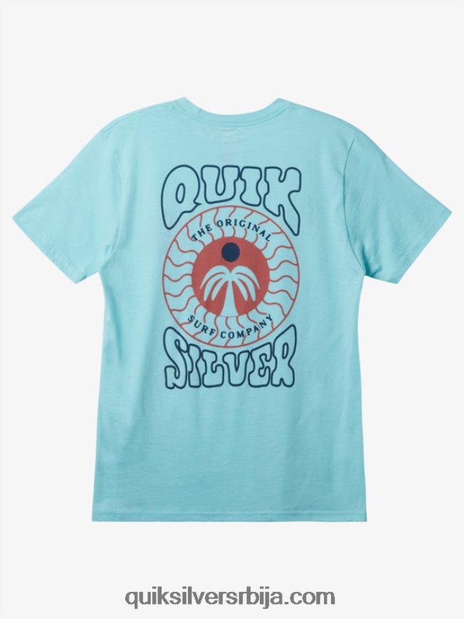 мушкарци Quiksilver печатирана мајица анђео плави вресак Z824VN412