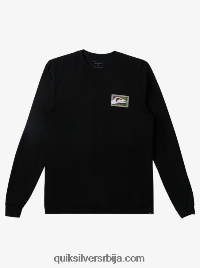 мушкарци Quiksilver мајица дугих рукава са градијентом црн Z824VN435